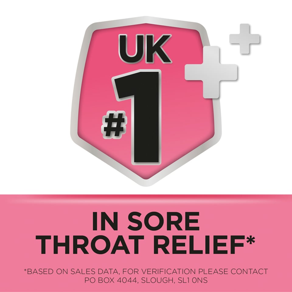 image 1 of Strepsils Sugar Free Sore Throat Lozenges - Strawberry 36s