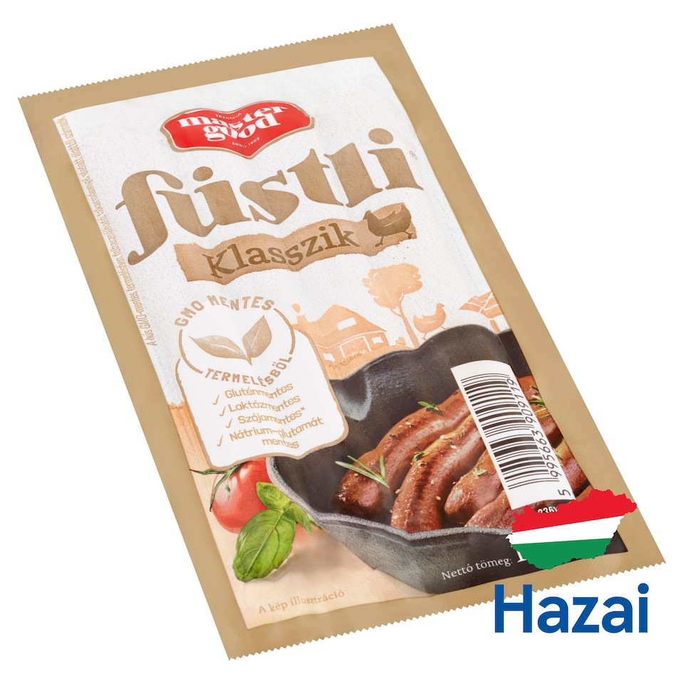 Master Good Füstli Klasszik Smoke-Flavoured Hot Dogs Made of Chicken Meat 140 g