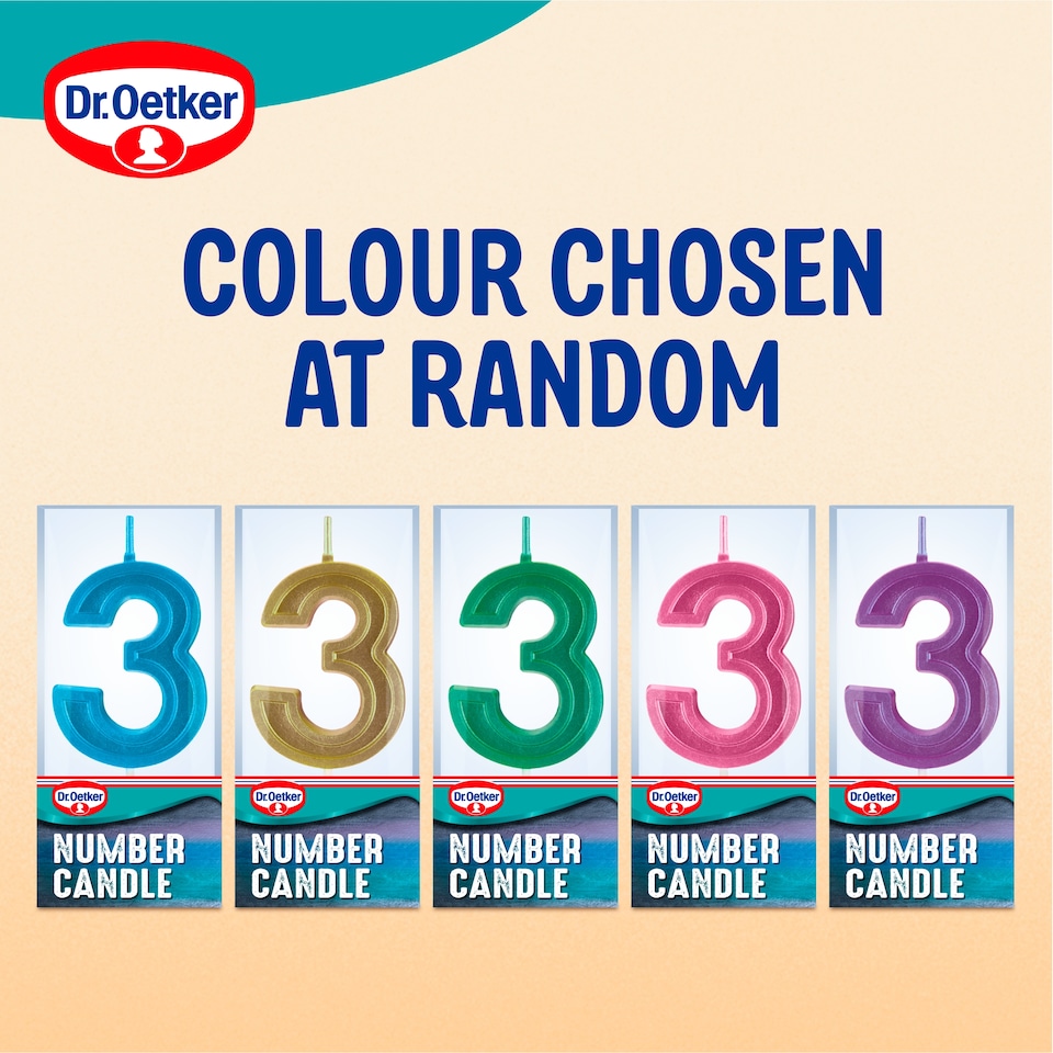 image 1 of Dr. Oetker Number 3 Candle