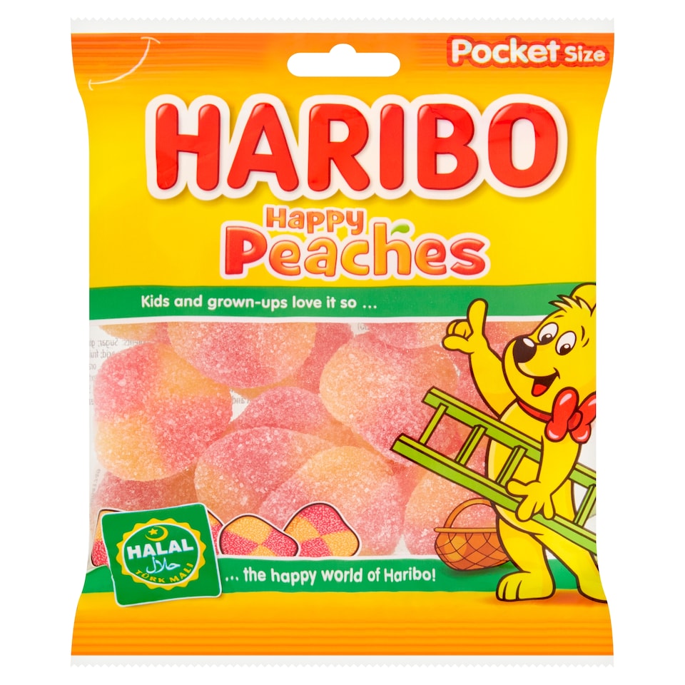 Haribo Halal Happy Peaches 100G