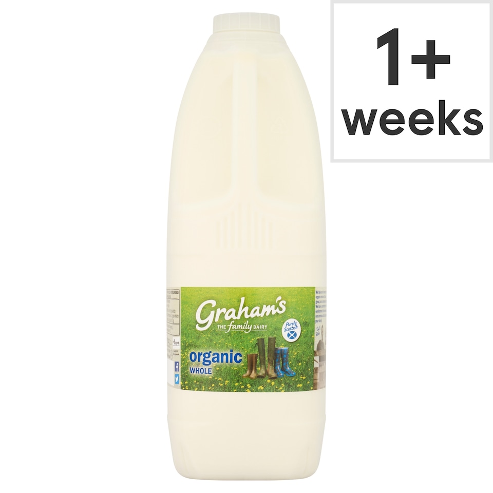 Grahams Organic Whole Milk 2 Litre (L)