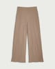 image 4 of F&F Crinkle Textured Wide Leg Co-ord Trousers in Mink