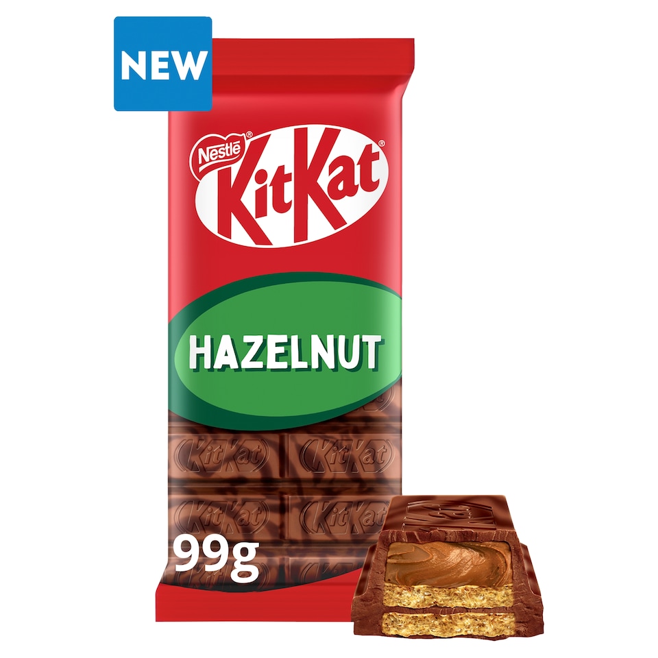 image 1 of KitKat Hazelnut Chocolate Sharing Bar 99g