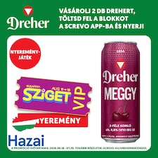 Dreher Meggy Mixture of Light Beer and Sour Cherry-Flavored Drink 4% 0,5 l