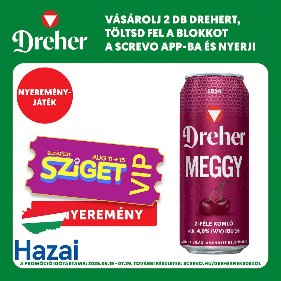 Dreher Meggy Mixture of Light Beer and Sour Cherry-Flavored Drink 4% 0,5 l
