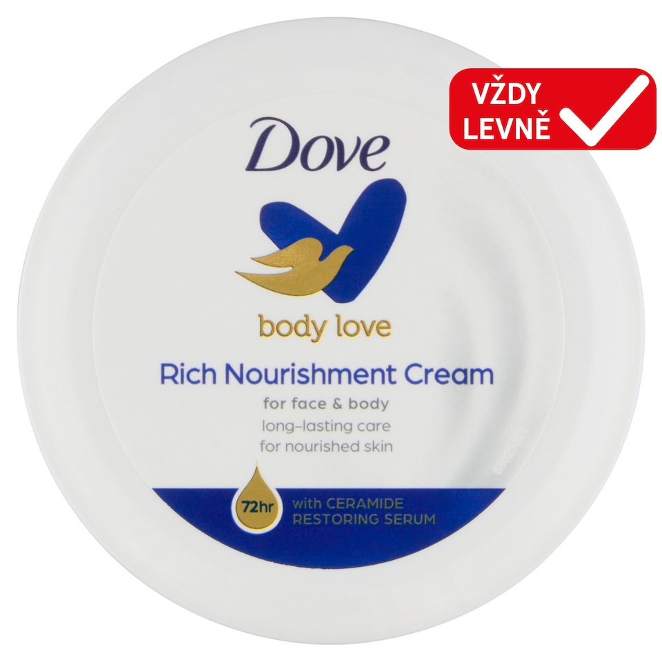 Obrázek 1 pro produkt Dove Body Love Rich Nourishment krém na obličej a tělo 75ml