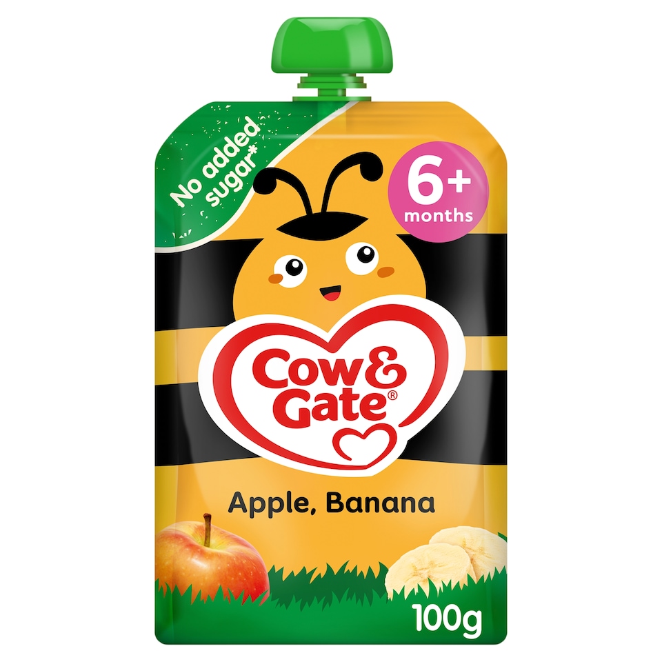 image 1 of Cow & Gate Pouches Apple Banana 100g