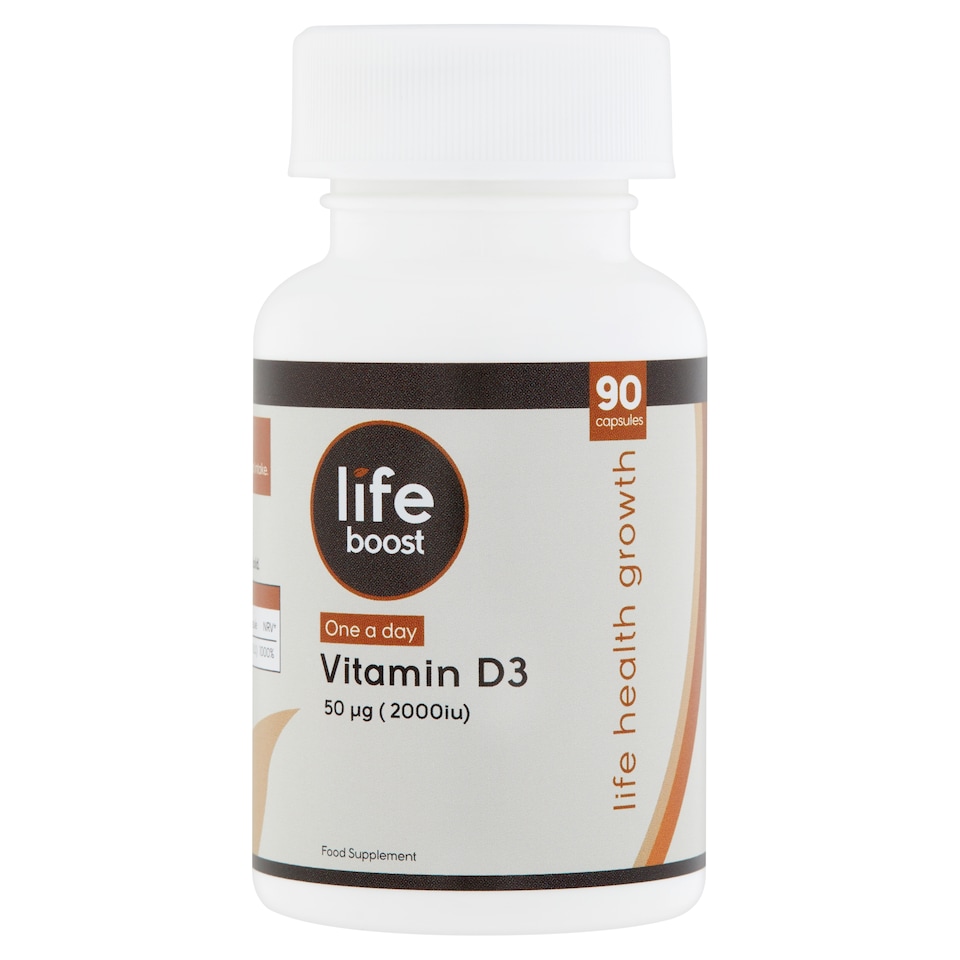 Lifeboost Vitamin D3 2000Iu 90 Capsules