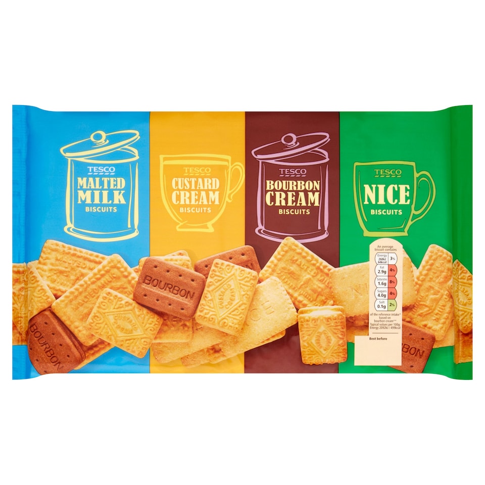 Tesco Variety Barrel Biscuits 900G