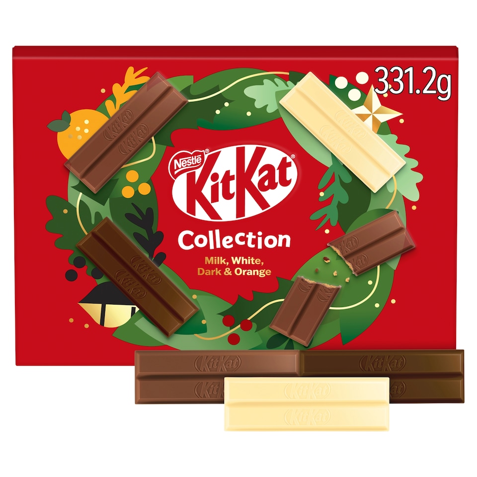 image 1 of Kit Kat collection Milk, white, dark & orange 16 Bars 331.2g 
