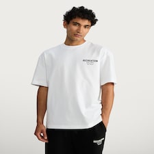 F&F Pure Cotton Oversized Recreation Athl. Dept. Slogan T-Shirt in White
