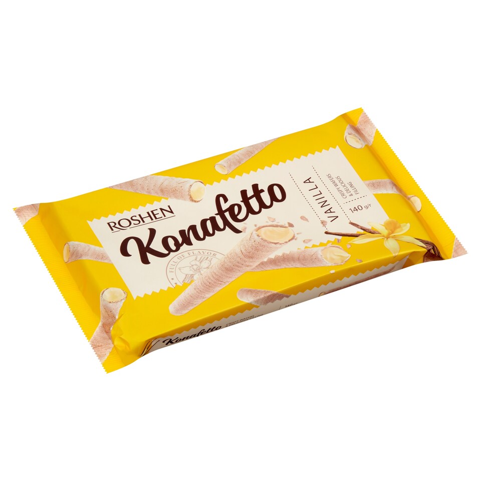 Roshen Konafetto Wafer Rolls with Vanilla Flavoured Filling 140 g