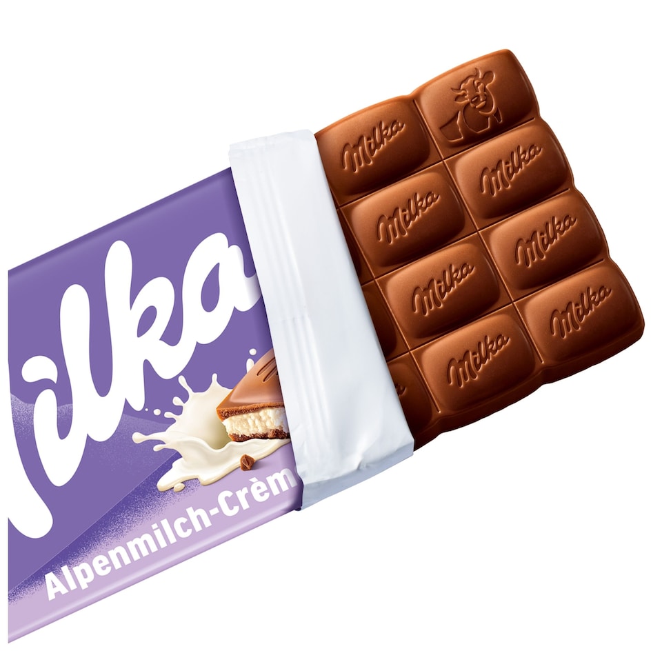image 1 of Milka Alpine Milk Chocolate with Milk Filling 100g
