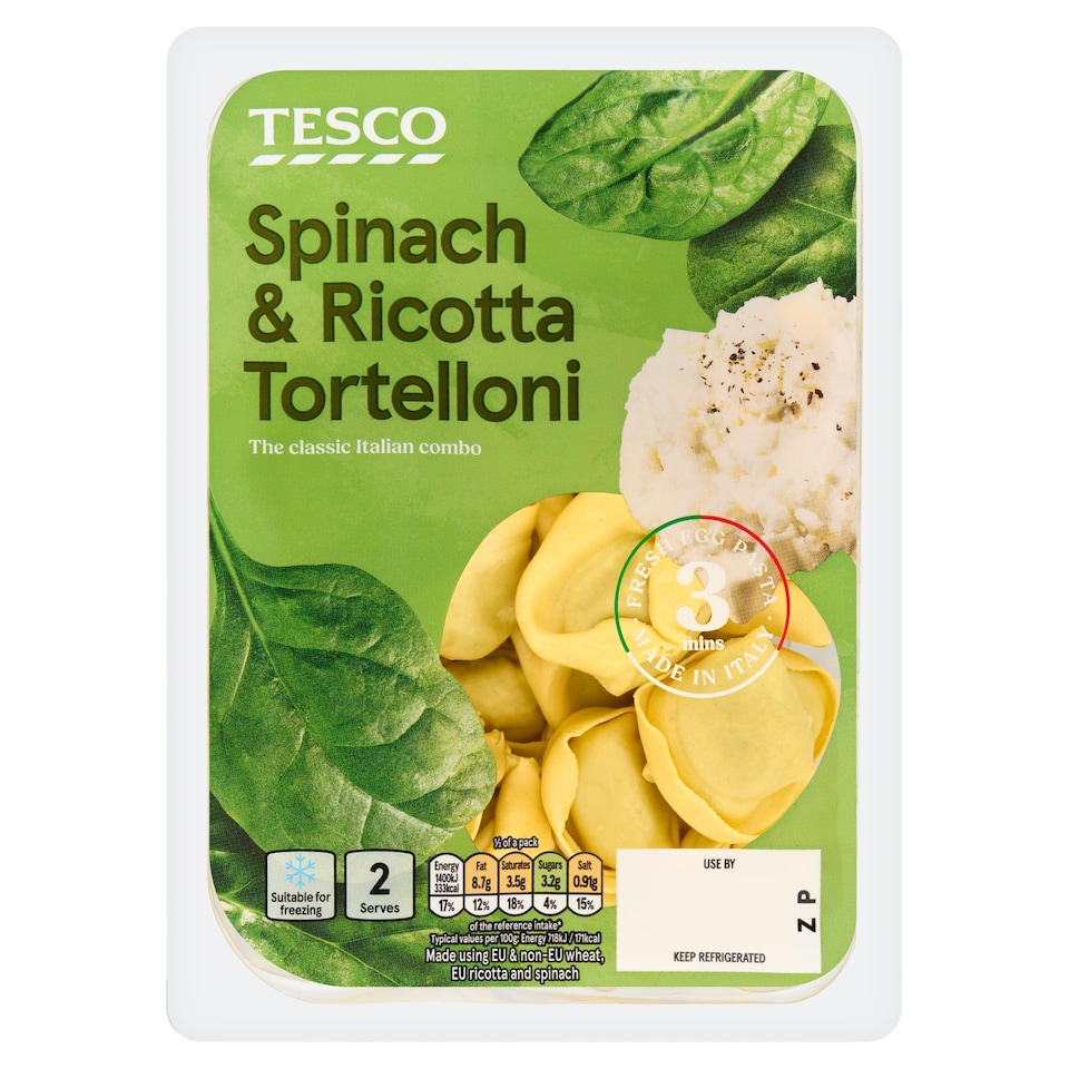 Tesco Spinach & Ricotta Tortelloni 300g
