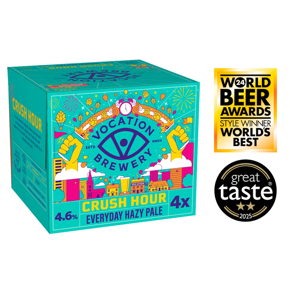 image 1 of Vocation Crush Hour Hazy Pale 4X330ml