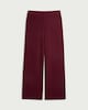 image 4 of F&F Wide Leg Co-ord Trousers in Burgundy