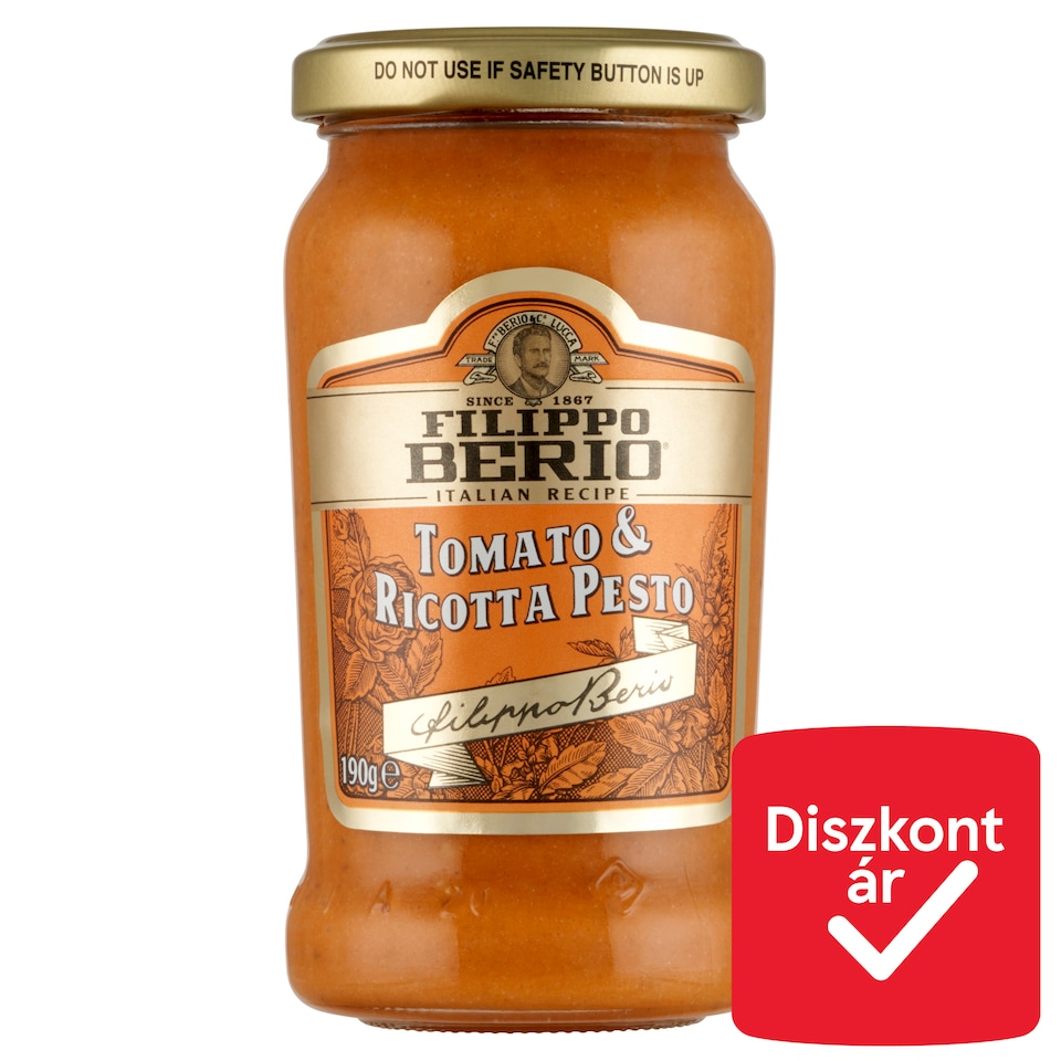 Filippo Berio ricottás paradicsomos pesto paradicsomos fűszerszósz 190 g
