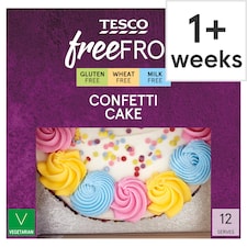 Tesco Free From Confetti Cake 12 Serves