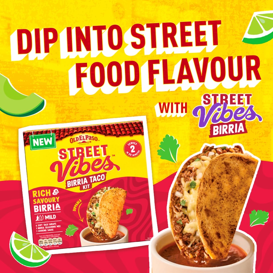 image 1 of Old El Paso Street Vibes Birria Soft Taco Kit 257g