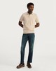 image 3 of F&F Pure Cotton Fine Knit Polo Shirt in Med Nude