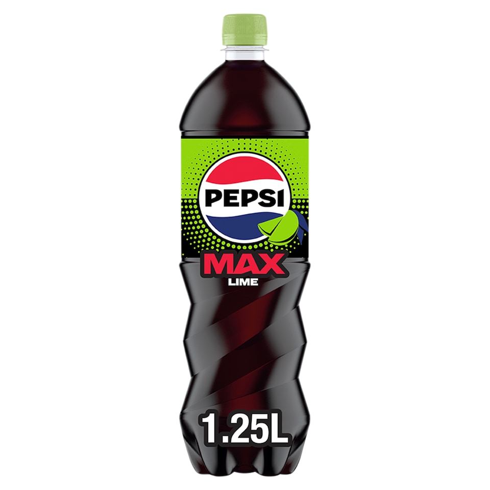 Pepsi Max Lime No Sugar Cola Bottle 1.25L