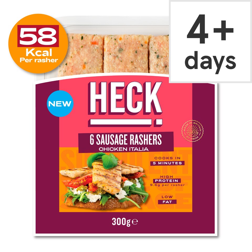 image 1 of HECK Chicken Italia Sausage Rashers 300g