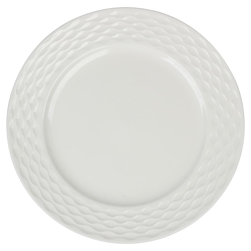 F&F Home Soho White Dinner Plate
