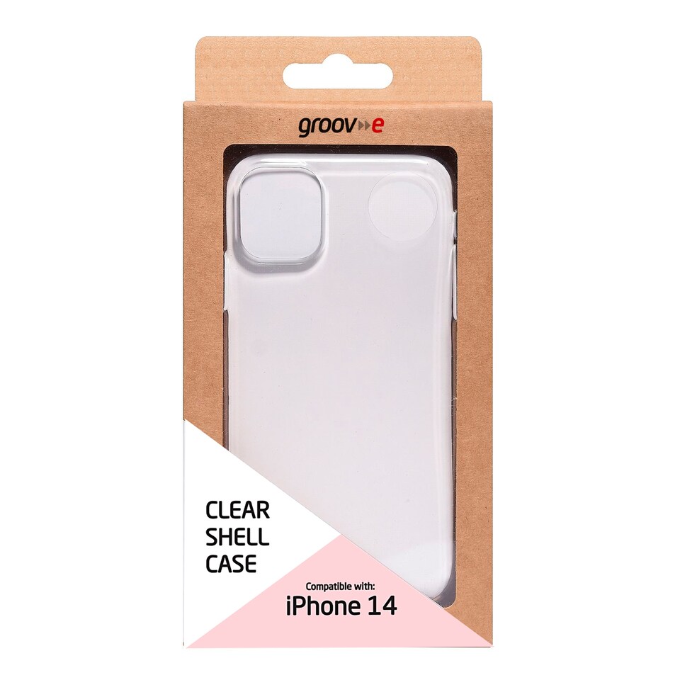 image 1 of Groov-E Iphone 14 Clear Shell Case