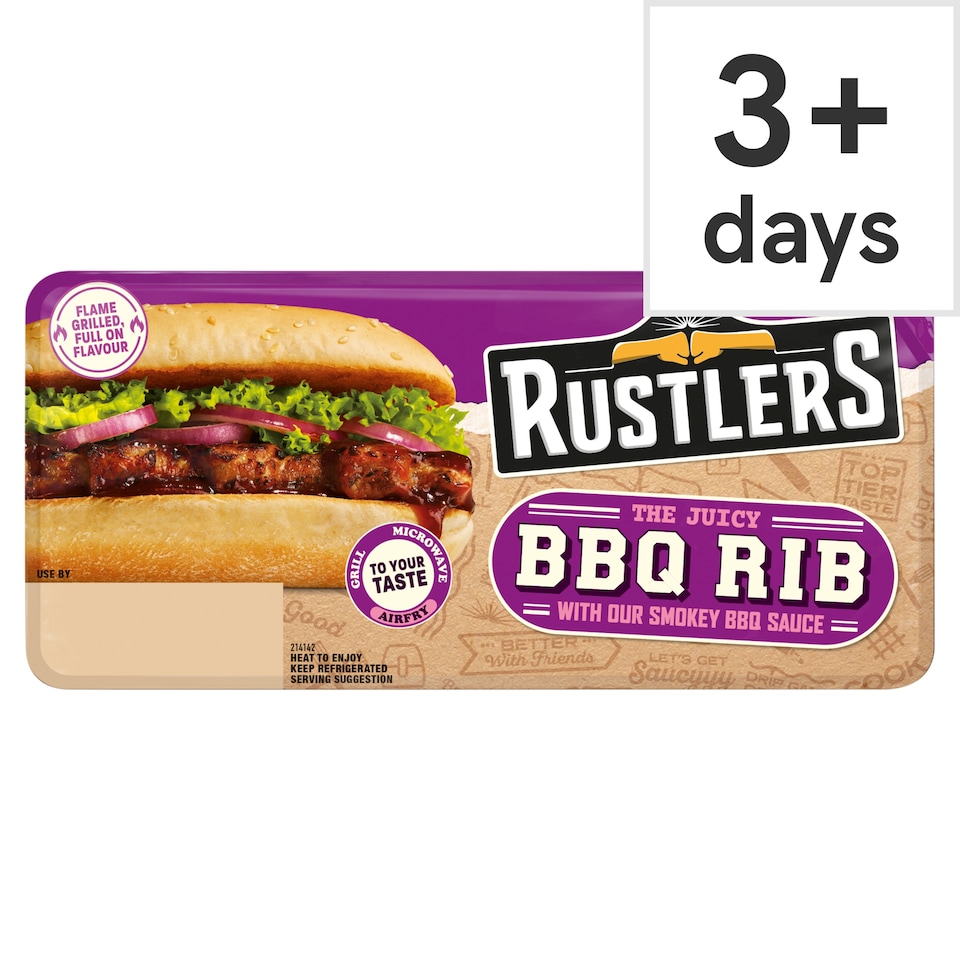 Rustlers Bbq Pork Rib Sandwich 157G