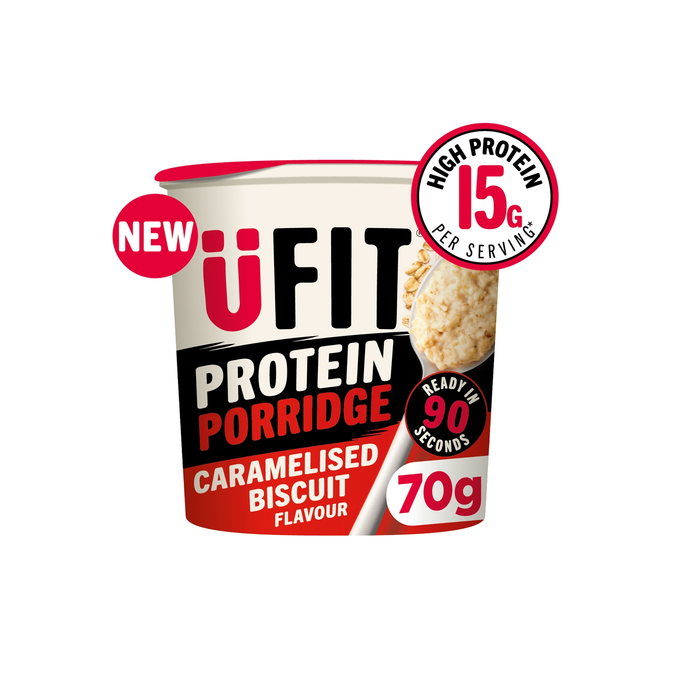 UFIT Protein Caramelised Biscuit Porridge Pot 70g