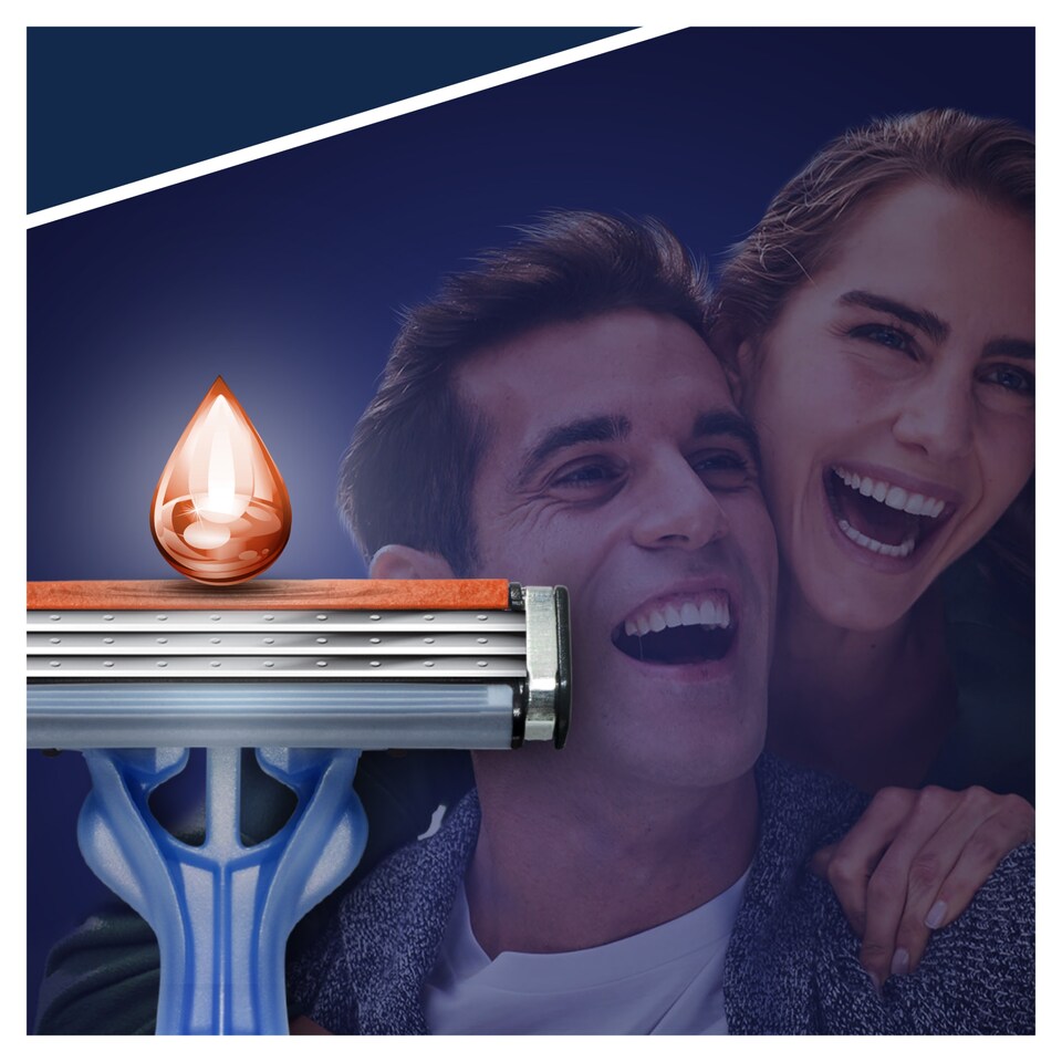 image 1 of Gillette Blue 3 Disposable Men's Razors 12 Pack