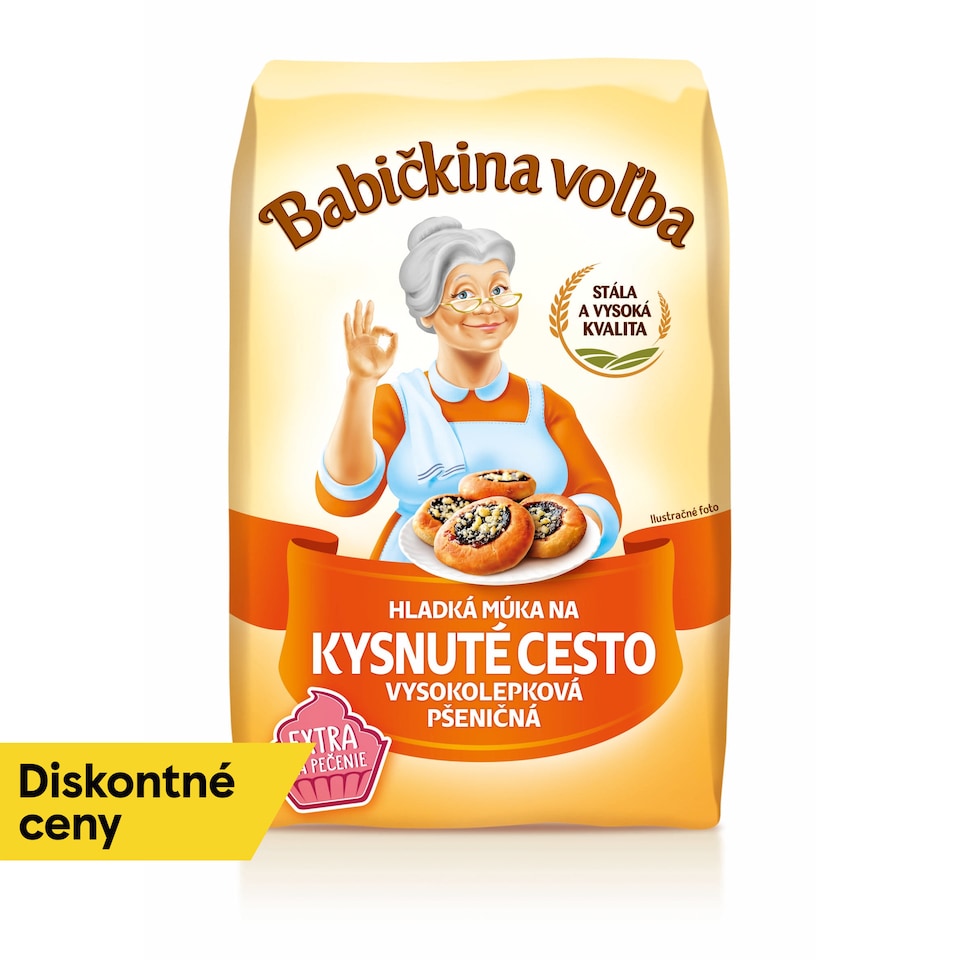 Babičkina Voľba Hladká múka na kysnuté cesto pšeničná 1 kg