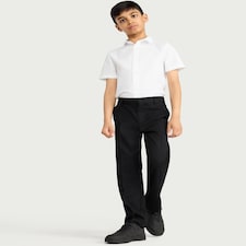 F&F School Boys 2-Pack Regular Fit Trousers in Black