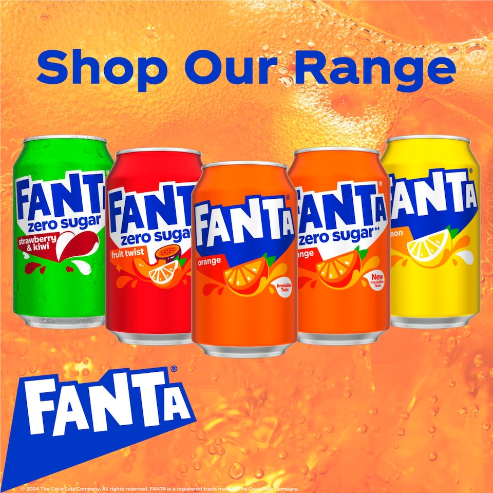 image 1 of Fanta Orange 8X 330Ml
