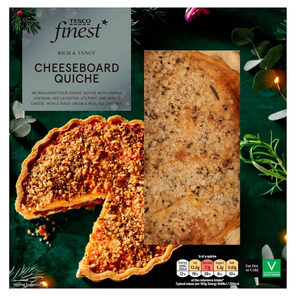 Tesco Finest Cheeseboard Quiche 400g