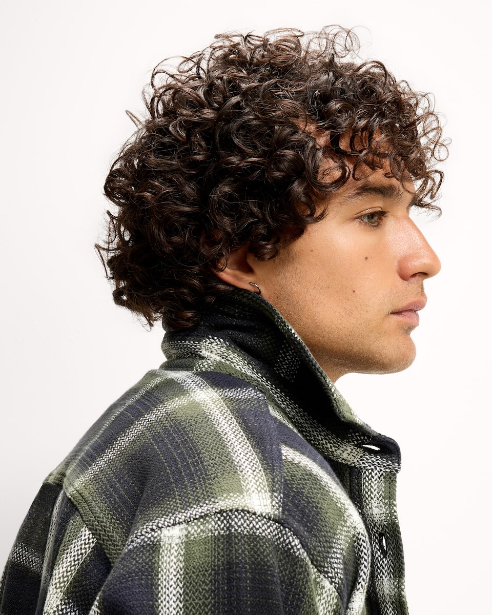 image 1 of RDA Pure Cotton Check Shirt in Green