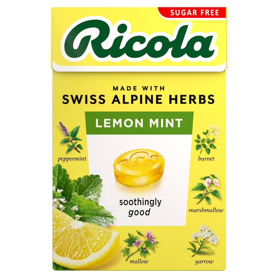 Ricola Lemon Sugar Free Mint Drops 45G