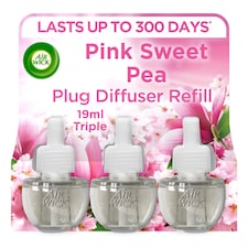 Airwick Air Freshener Plug In Triple Refill Sweet Pea 19ml