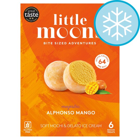 Little Moons Alphonso Mango Ice Cream 6 Pack 192G Tesco Groceries