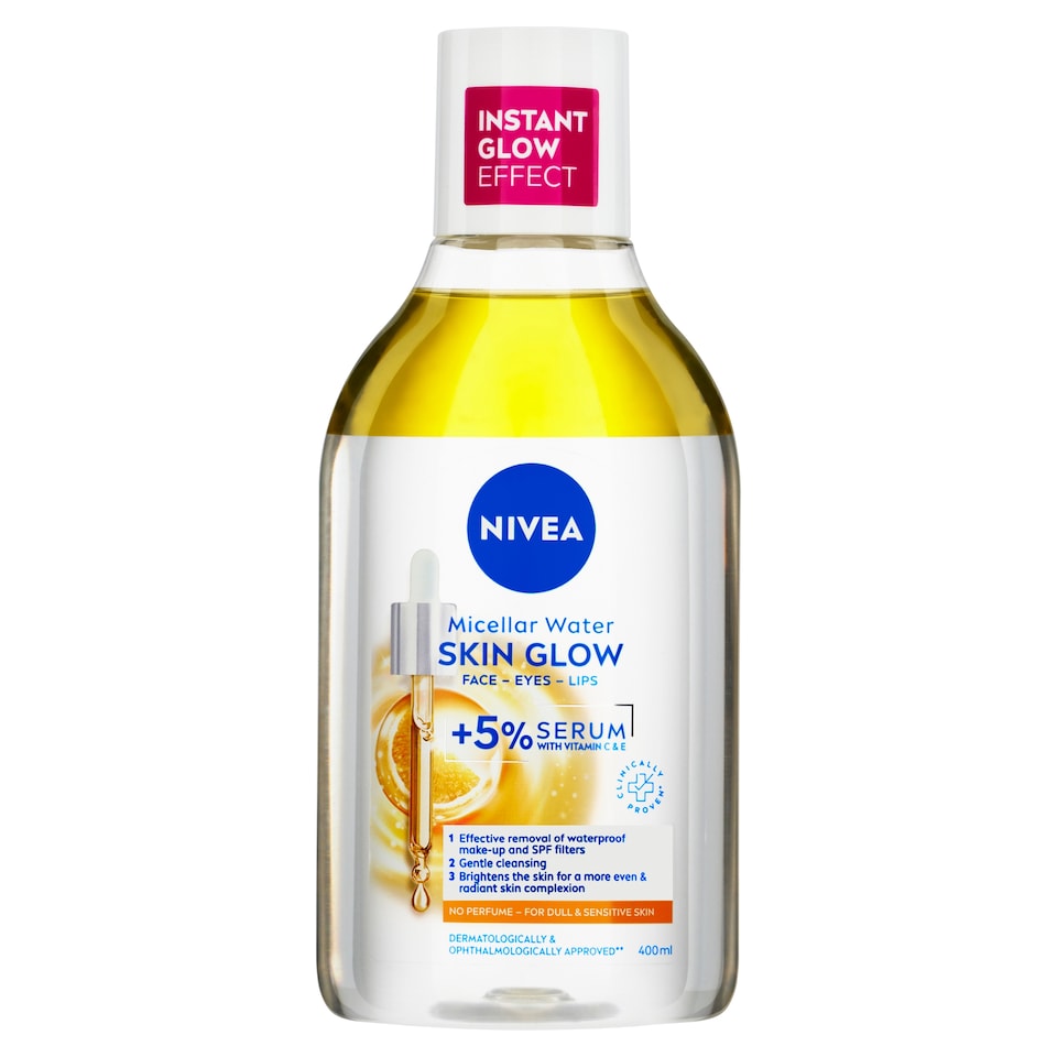 Obrázek 1 pro produkt Nivea Skin Glow Rozjasňující dvoufázová micelární voda 400ml