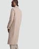 image 3 of F&F Tailored Lined Longline Coat in Neutral
