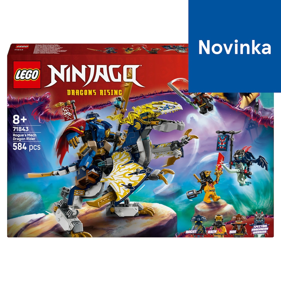 image 1 of LEGO NINJAGO 71843 Rogue's Mech Dragon Rider