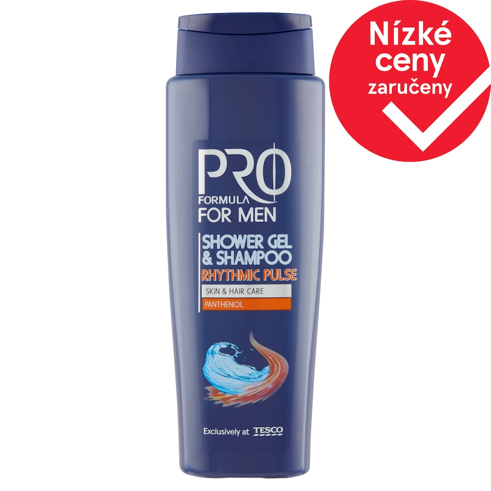 Tesco Pro Formula For Men sprchový gel a šampón Rhytmic Pulse 400ml