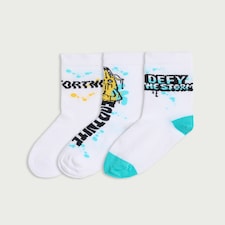 Fortnite 3-Pack Cotton Rich Printed Socks in Multi
