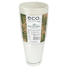 Paper Recyclable Cups 8Oz 15Pk