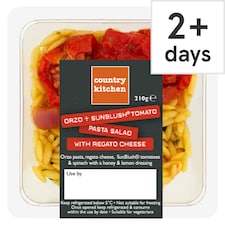 Country Kitchen Orzo & Sunblush Tomato Pasta Salad with Regato Cheese 210g