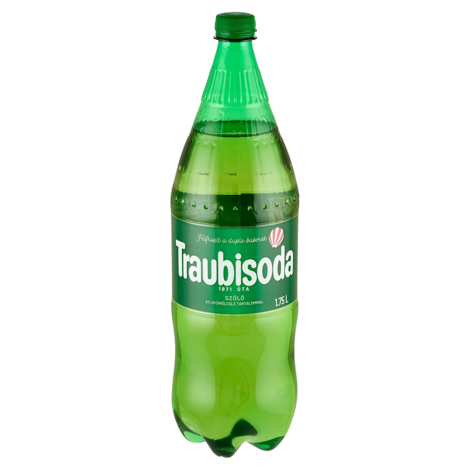 Traubisoda szőlő szénsavas üdítőital cukorral és édesítőszerrel 1,75 l