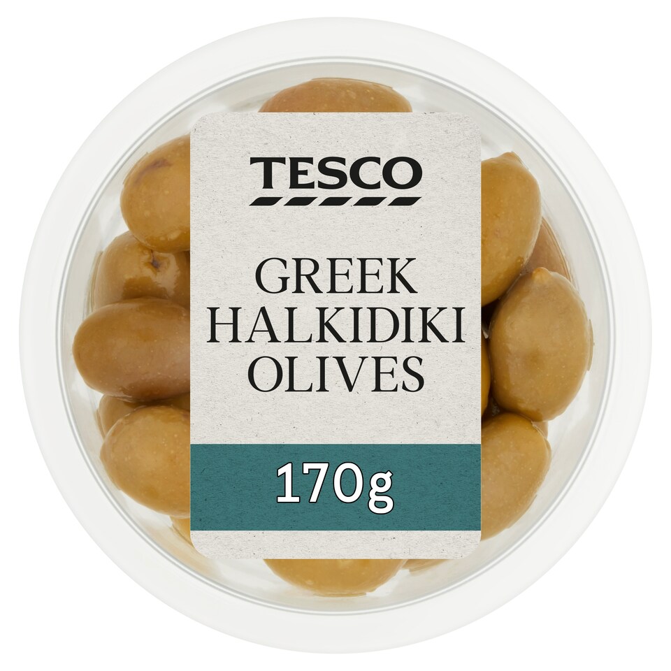 Tesco Greek Halkidiki Olives 170G