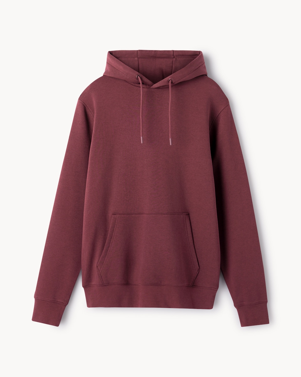 image 1 of F&F Active EVERYHOUR Cotton Rich Hoodie in Burgundy