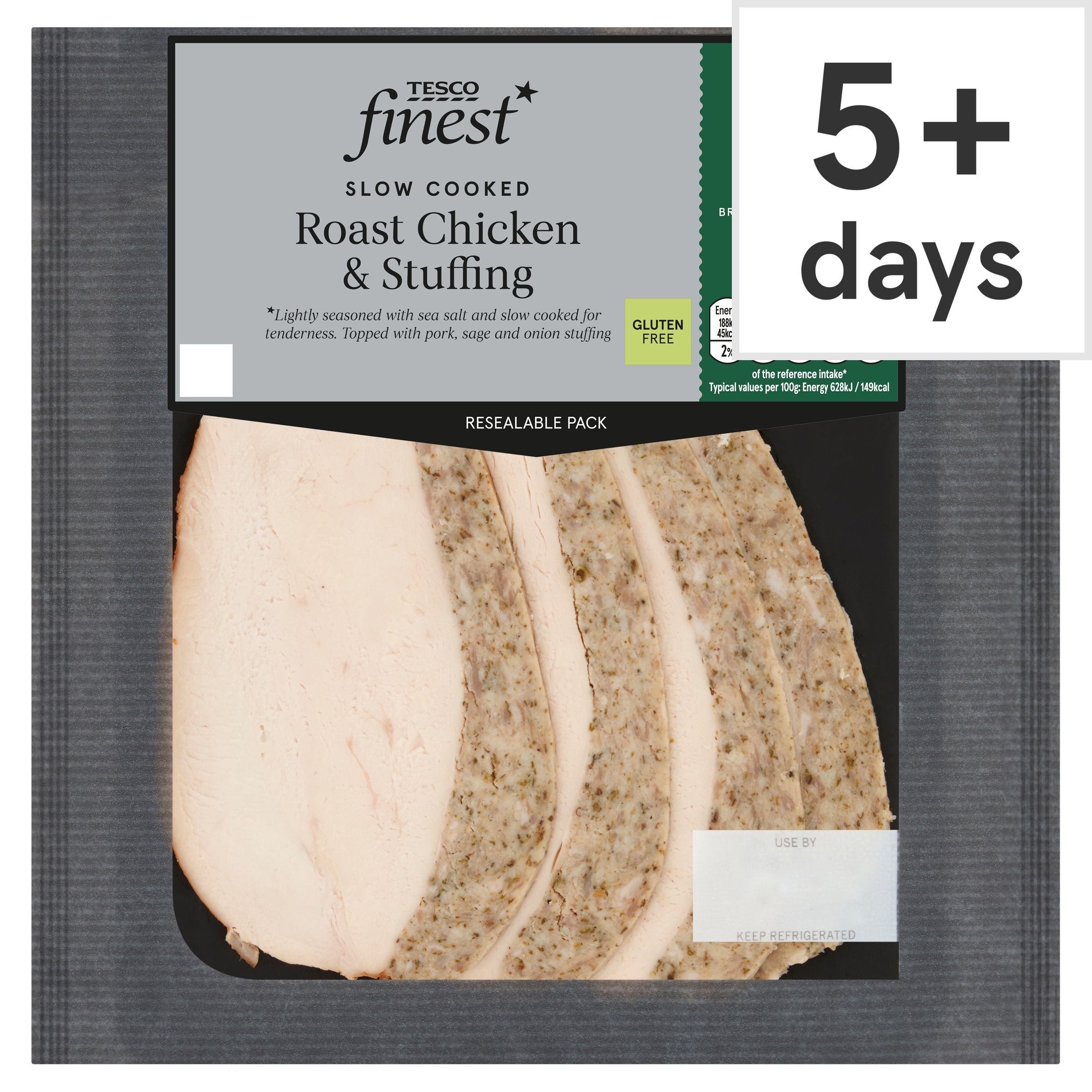 Tesco Finest Roast Chicken Breast with Pork, Sage & Onion Stuffing 120g